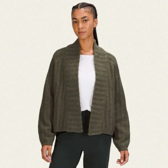 Lululemon Twin Rib Sweater Wrap - Picture 2 of 7